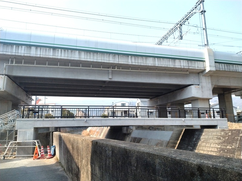 天上川南側橋梁完成 天上川南側橋梁完成