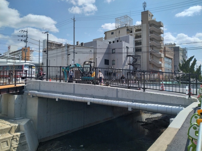新用悪水路橋完成 新用悪水路橋完成